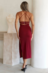 Lila Maxi Dress Wine