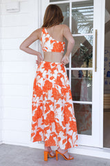 Pop Pop Midi Dress Orange