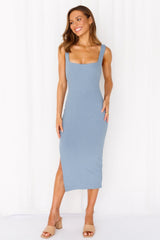 From Zero Midi Dress Ocean Blue