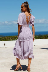 Talking About Us Midi Dress Lilac