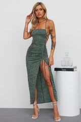 Chained To The Melody Maxi Dress Green