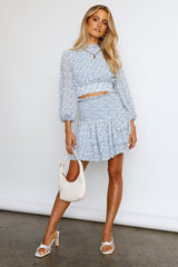 Not By The Moon Skirt Blue