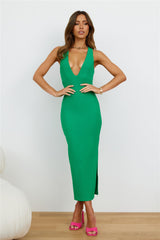 Sing Song Midi Dress Green