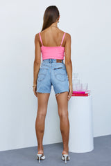 Sweet Candy Love Crop Pink