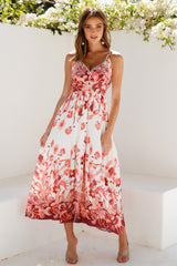 Art Market Maxi Dress Red