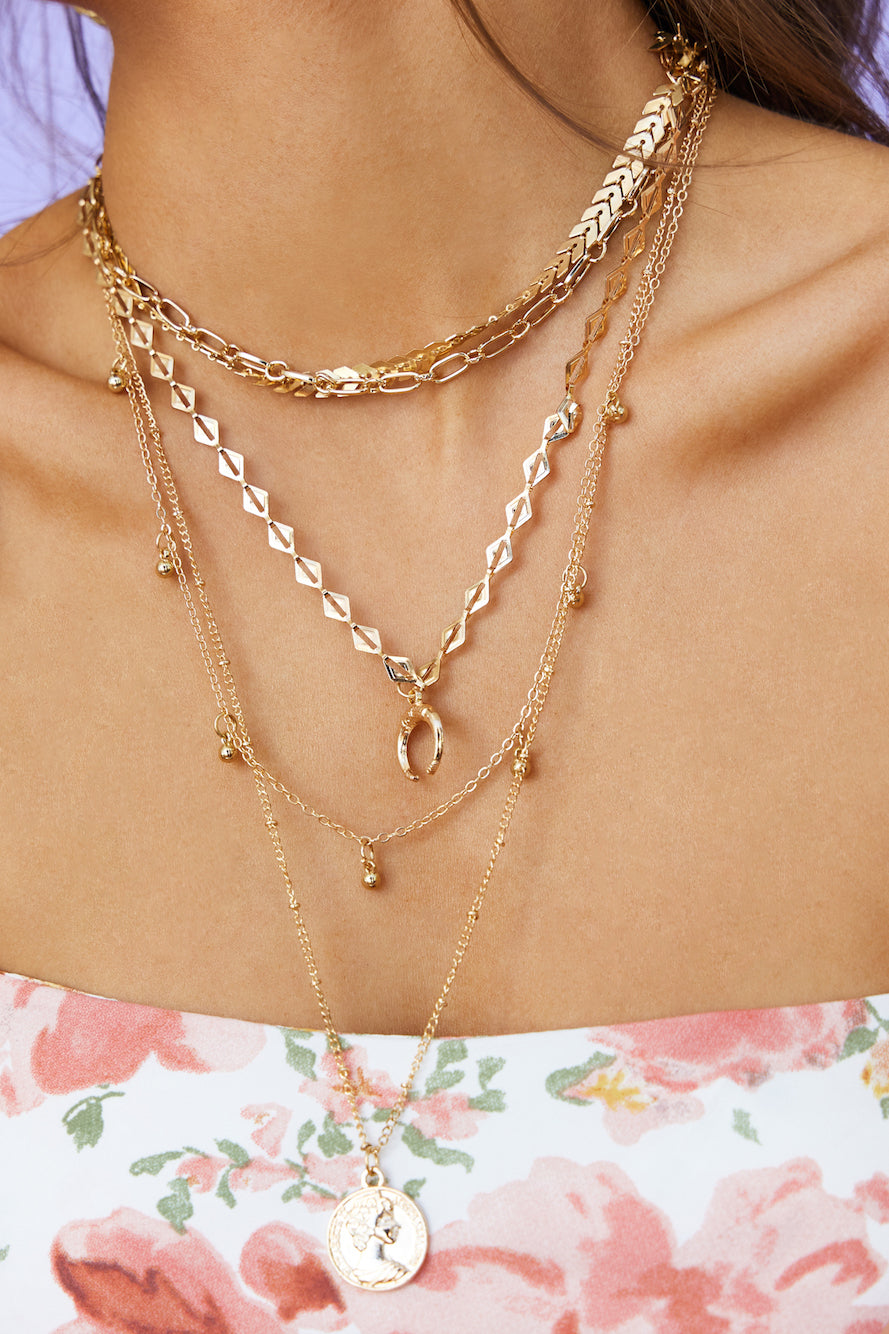 Siren Call Necklace Gold