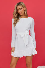 Burnt Sunrise Dress White