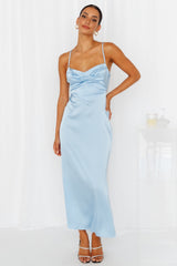 Give It To Me Midi Dress Blue