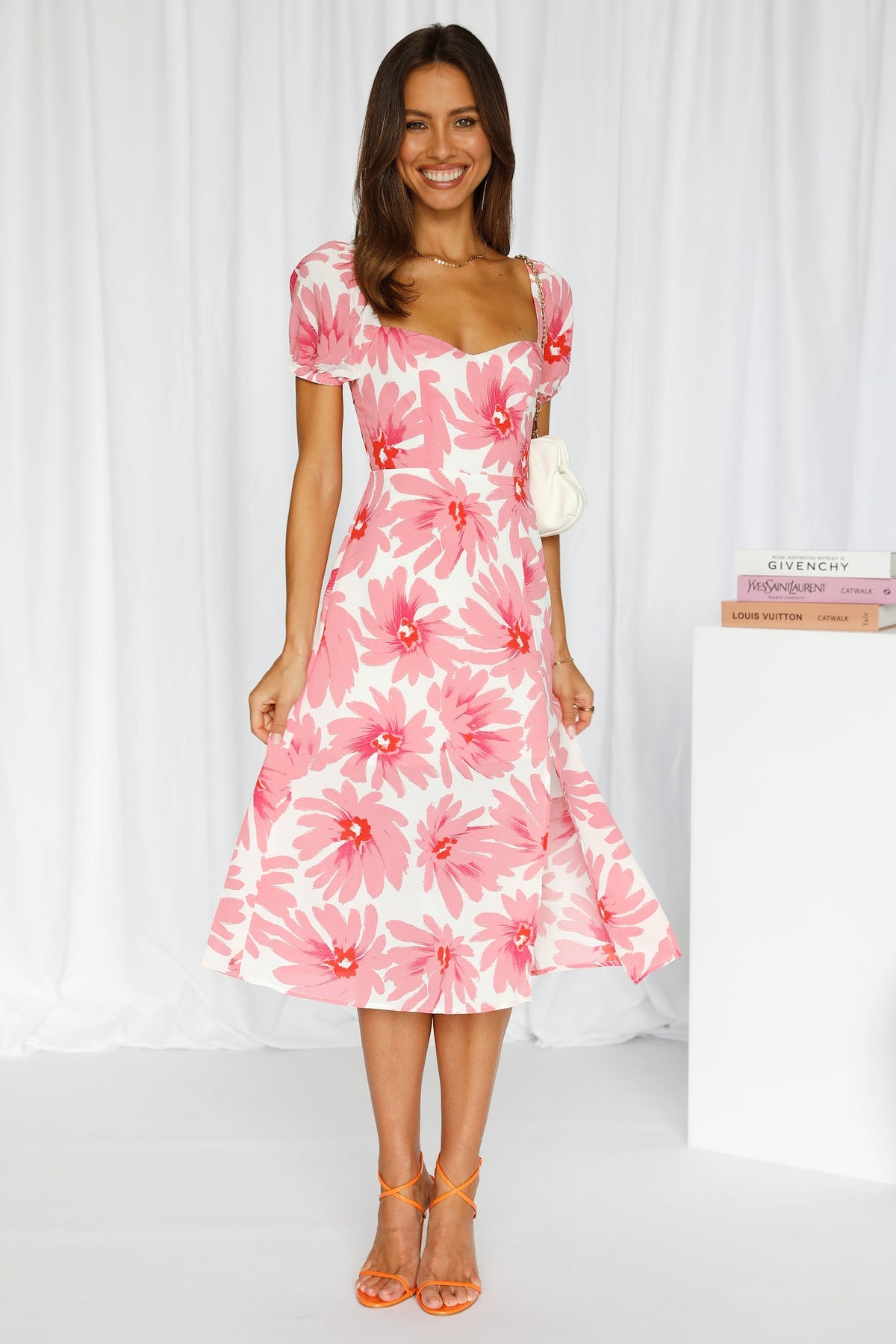 Samba Tonight Midi Dress Pink