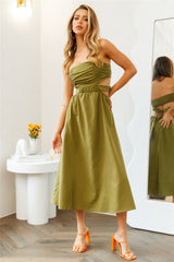 Cookie Baby Maxi Dress Khaki