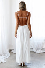 HELLO MOLLY Soft Breeze Maxi Dress White