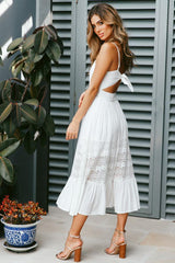 Summer In Monte Carlo Maxi Dress White