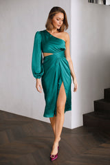 Lit Times Midi Dress Green