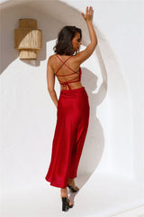 Keep Living Large Maxi Skirt Red