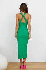 Sing Song Midi Dress Green