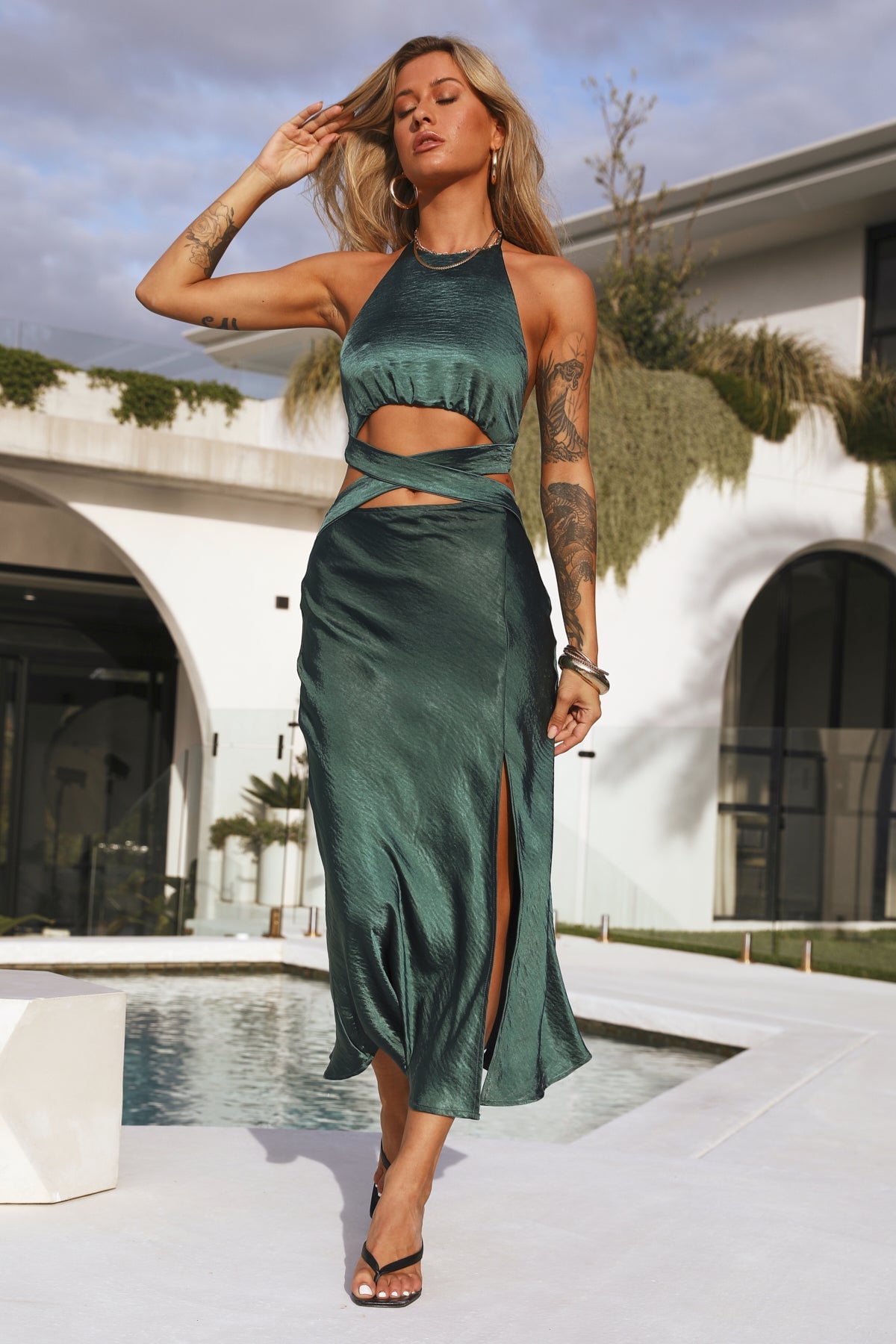 Sunlight Waltzing Maxi Dress Jade