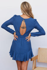 Burnt Sunrise Dress Blue