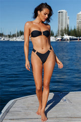 HELLO MOLLY Private Island Swim Bottom Black