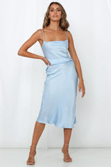 Spritzer In Hand Midi Dress Ice Blue