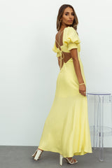 Love Rider Midi Dress Light Yellow