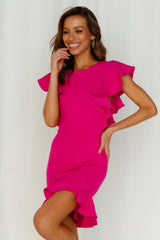 Girl On Top Dress Hot Pink