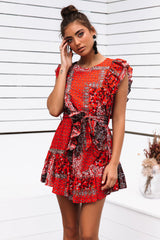 Biscayne Boulevard Dress Red