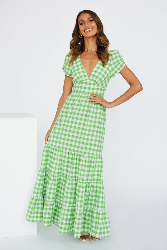 Dreamy Love Maxi Dress Green