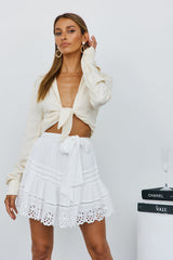 Crochet Cuteness Skirt White