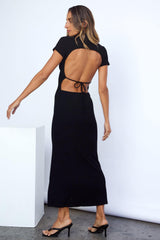 Last Minute Trip Maxi Dress Black