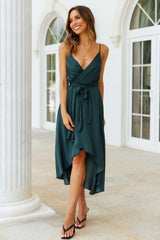 Fuel To My Fire Midi Dress Forest Green