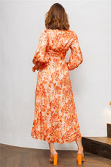 Hidden Card Maxi Dress Orange