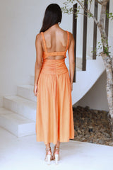 Azure Eyes Maxi Dress Orange