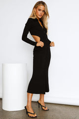 Polo Fantasies Maxi Dress Black