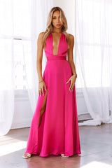 HELLO MOLLY My Solo Debut Maxi Dress Magenta