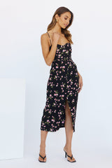 Summer Sweetness Midi Dress Black