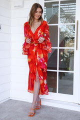 Love On The Low Maxi Dress Red