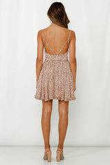 Lost In My Own Thoughts Dress Beige