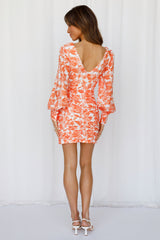 Over The Horizons Dress Orange