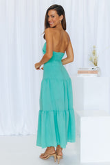 Pose For The Show Midi Dress Aqua