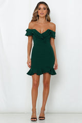 Carrying Your Love Dress Forest Green