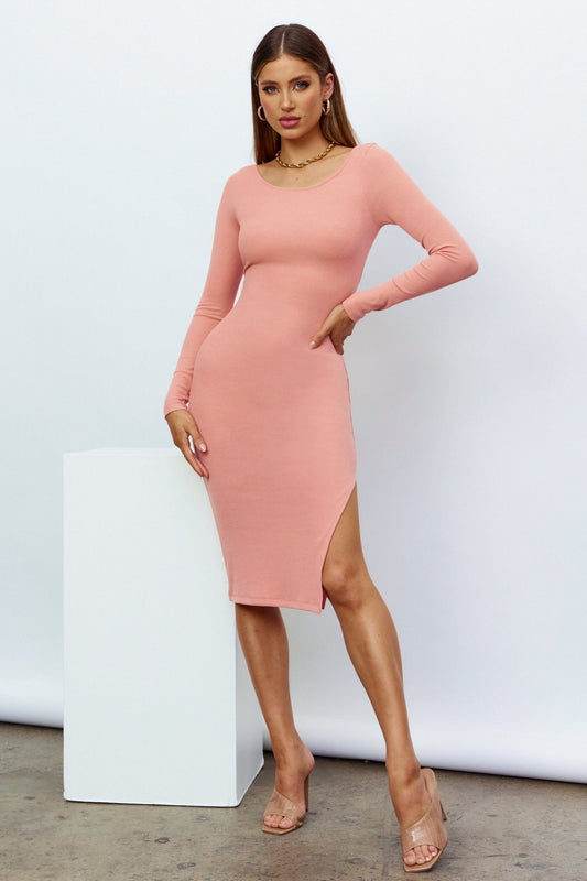 Sour Candy Midi Dress Pink