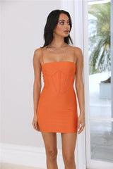 Night Lights Dress Orange