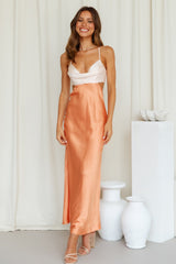 Angelic Lights Maxi Dress Orange