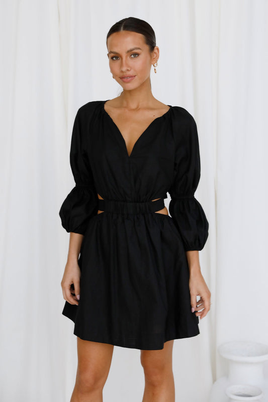 Play To My Heart Dress Black