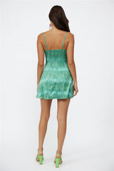 RUNAWAY Nori Mini Dress Green