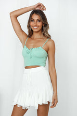 Live For Danger Skirt White