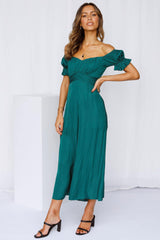 Pour Another One Jumpsuit Forest Green