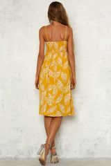 From The Other Side Midi Dress Mustard