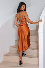 Wishful Thinking Midi Dress Bronze