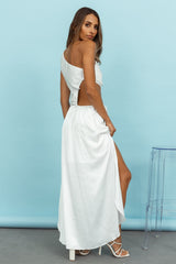 Hot Divinity Maxi Dress White